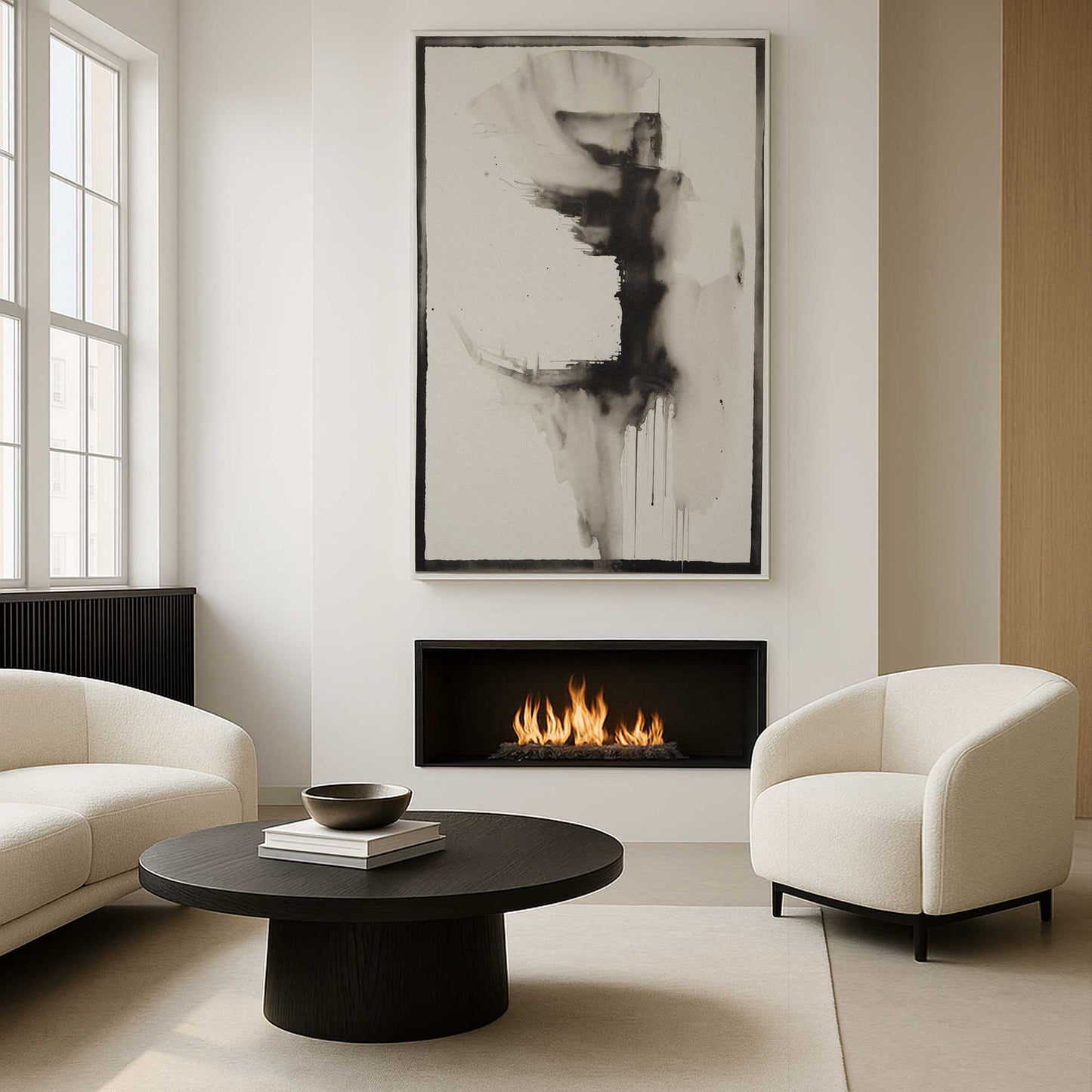 [Color:Stretched Canvas], Picture of art in a room