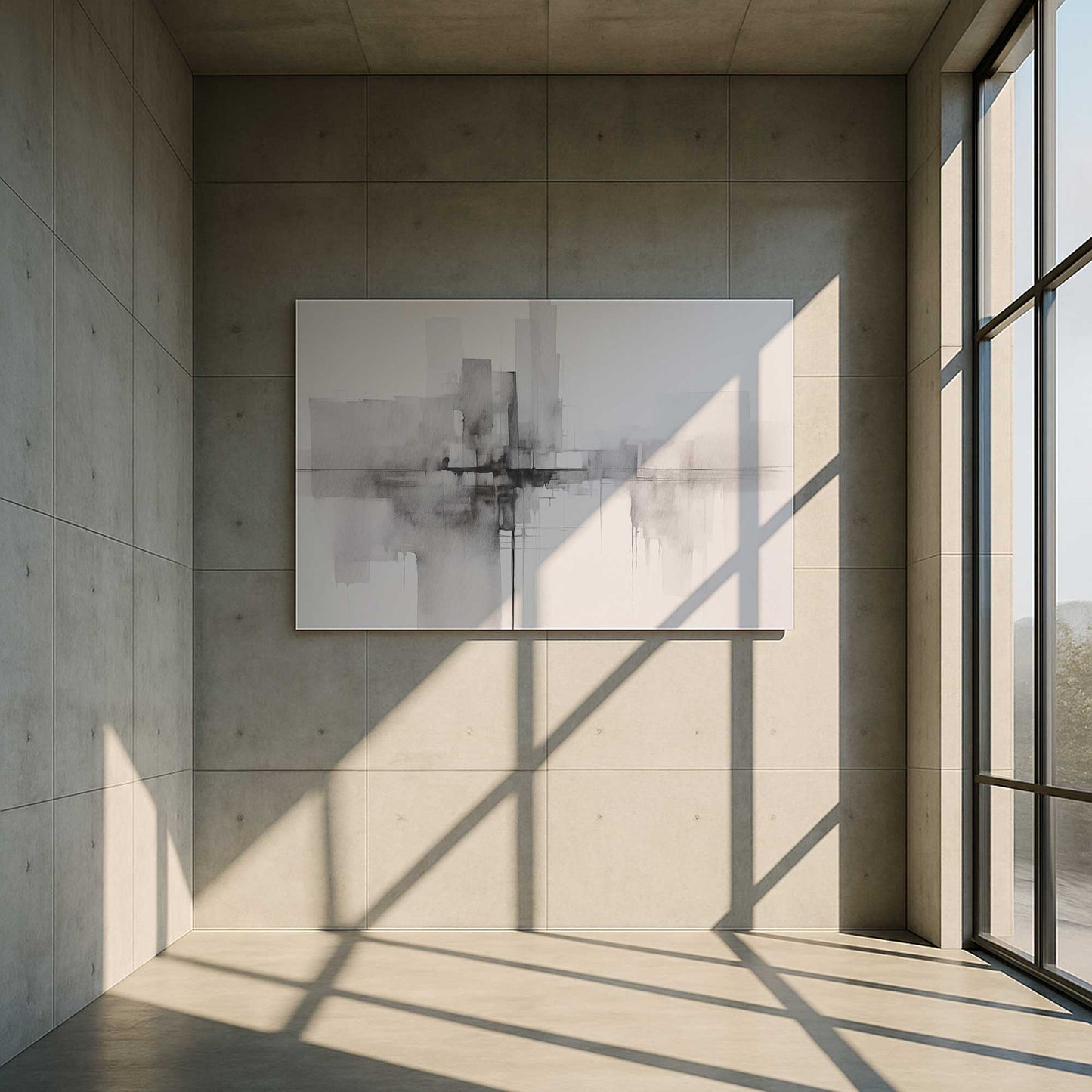 [Color:Stretched Canvas], Picture of art in a room