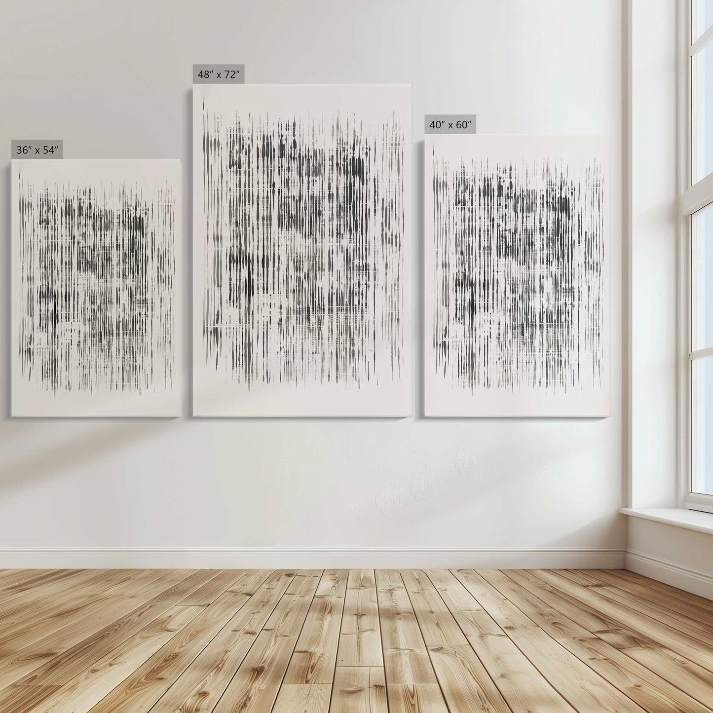 [Color:Stretched Canvas], Image showing the size comparisons