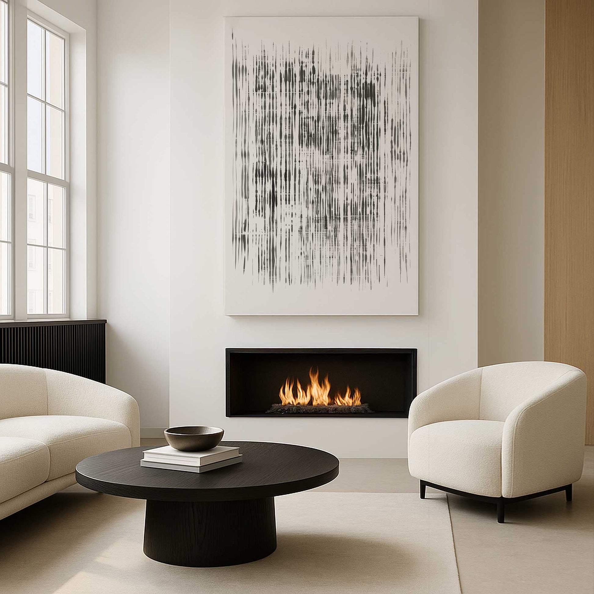 [Color:Stretched Canvas], Picture of art in a room