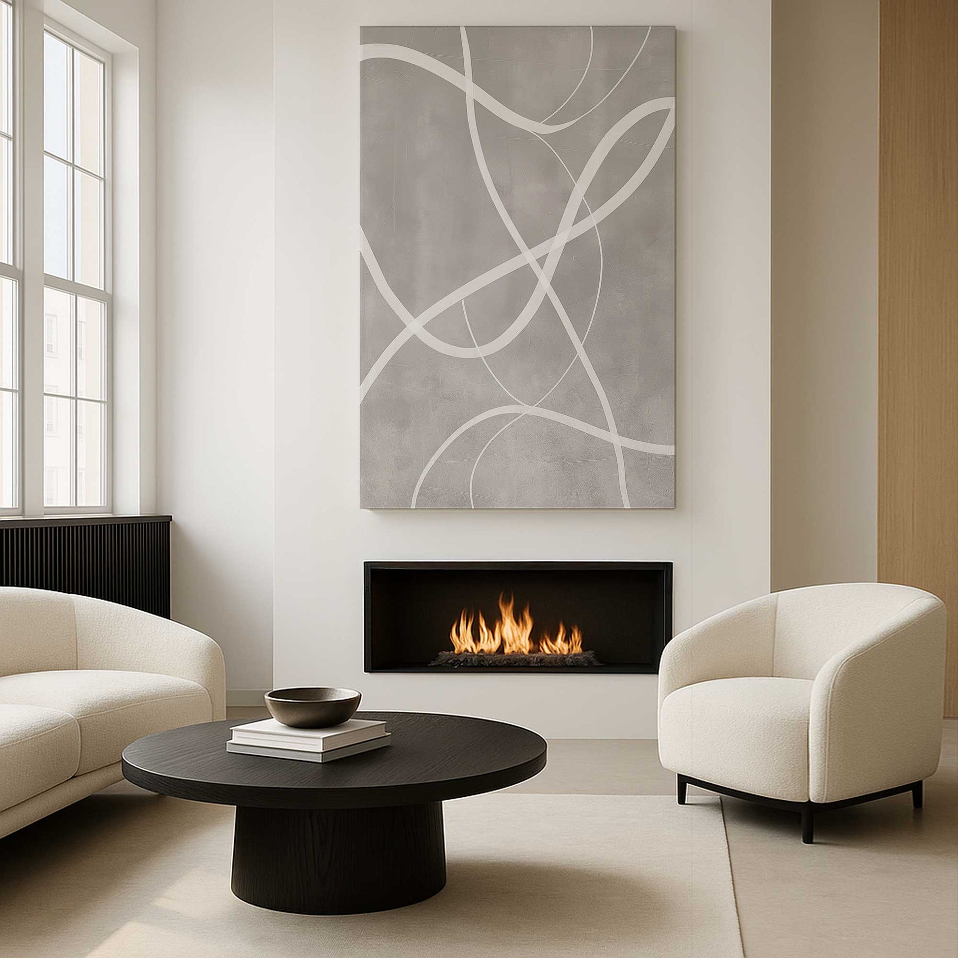 [Color:Stretched Canvas], Picture of art in a room