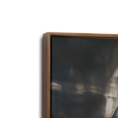 [Color:Walnut], Picture of art in a Walnut frame at an angle