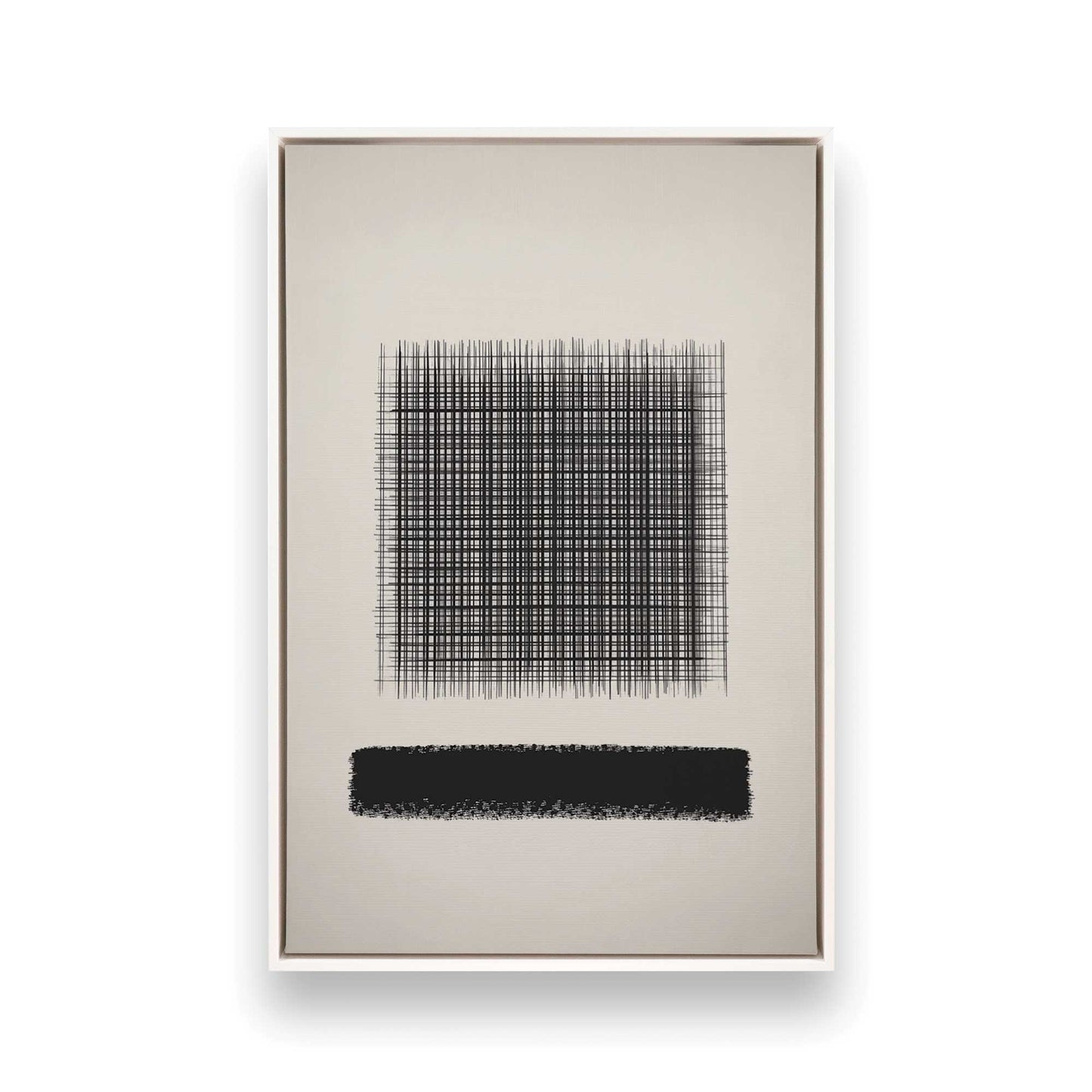 [Color:Opaque White], Picture of art in a White frame