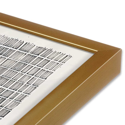 [Color:Polished Gold], Picture of art in a Polished Gold frame at an angle