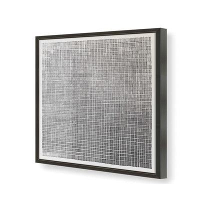 [Color:Satin Black], Picture of art in a Satin Black frame of the corner