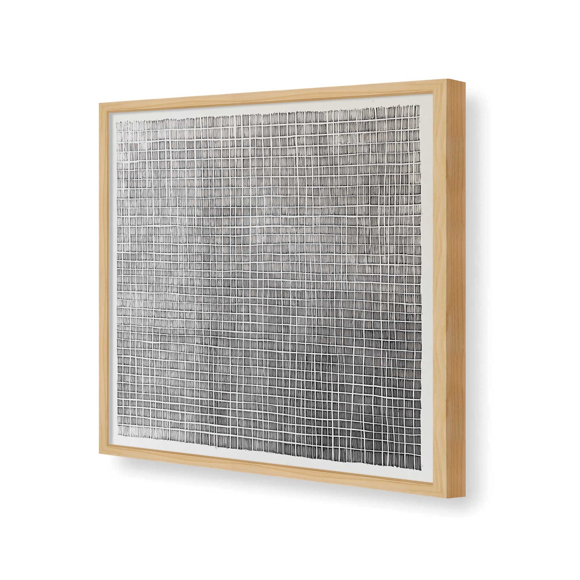 [Color:American Maple], Picture of art in a American Maple frame of the corner