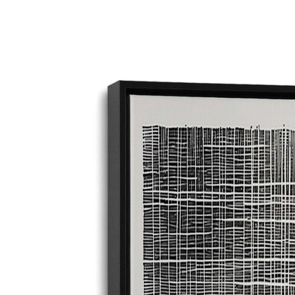 [Color:Satin Black], Picture of art in a Satin Black frame at an angle