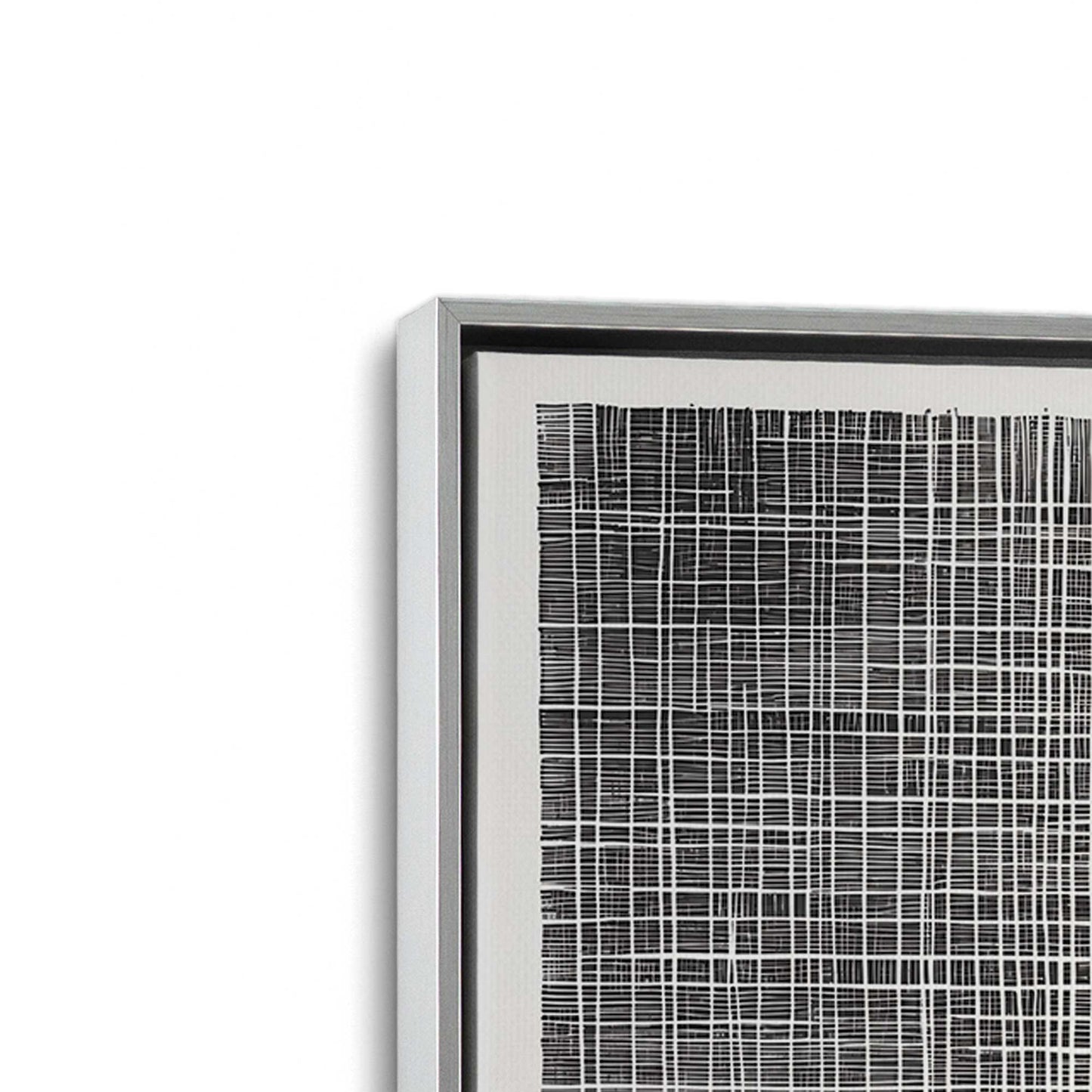 [Color:Polished Chrome], Picture of art in a Polished Chrome frame at an angle