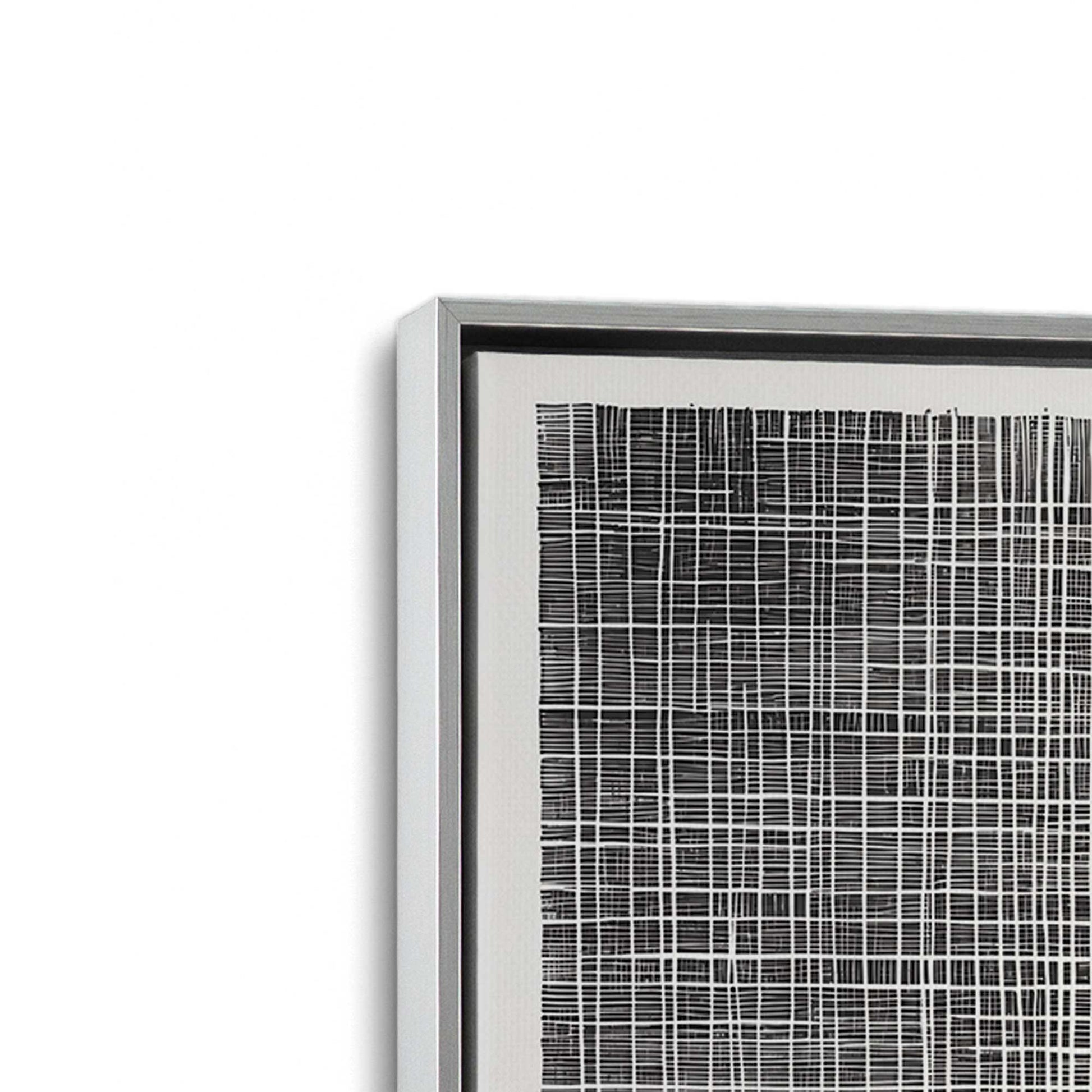 [Color:Polished Chrome], Picture of art in a Polished Chrome frame at an angle