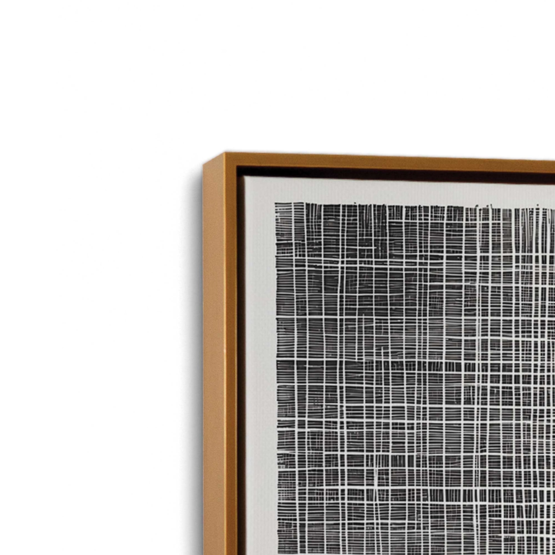 [Color:Polished Gold], Picture of art in a Polished Gold frame at an angle