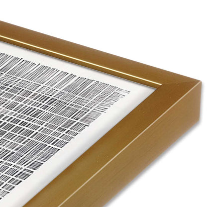 [Color:Polished Gold], Picture of art in a Polished Gold frame at an angle