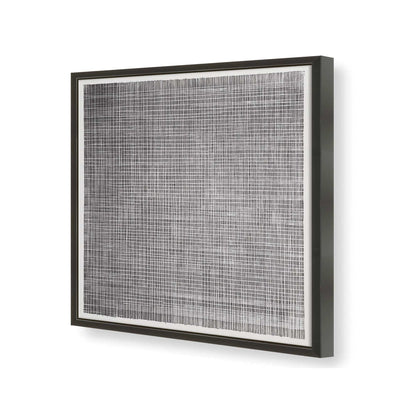 [Color:Satin Black], Picture of art in a Satin Black frame of the corner