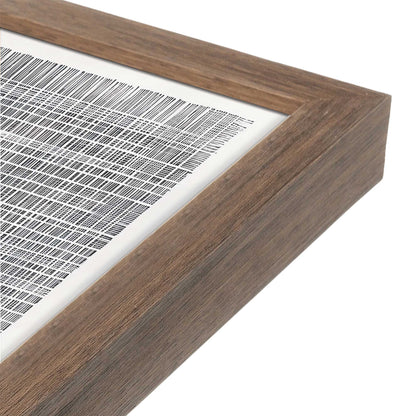 [Color:Walnut], Picture of art in a Walnut frame at an angle