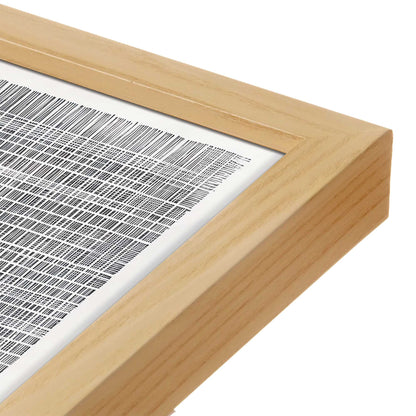 [Color:American Maple], Picture of art in a American Maple frame at an angle