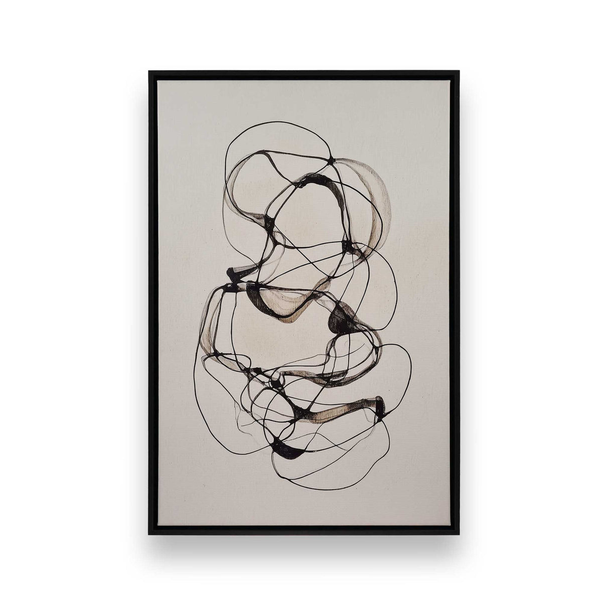 [Color:Satin Black], Picture of art in a Satin Black frame