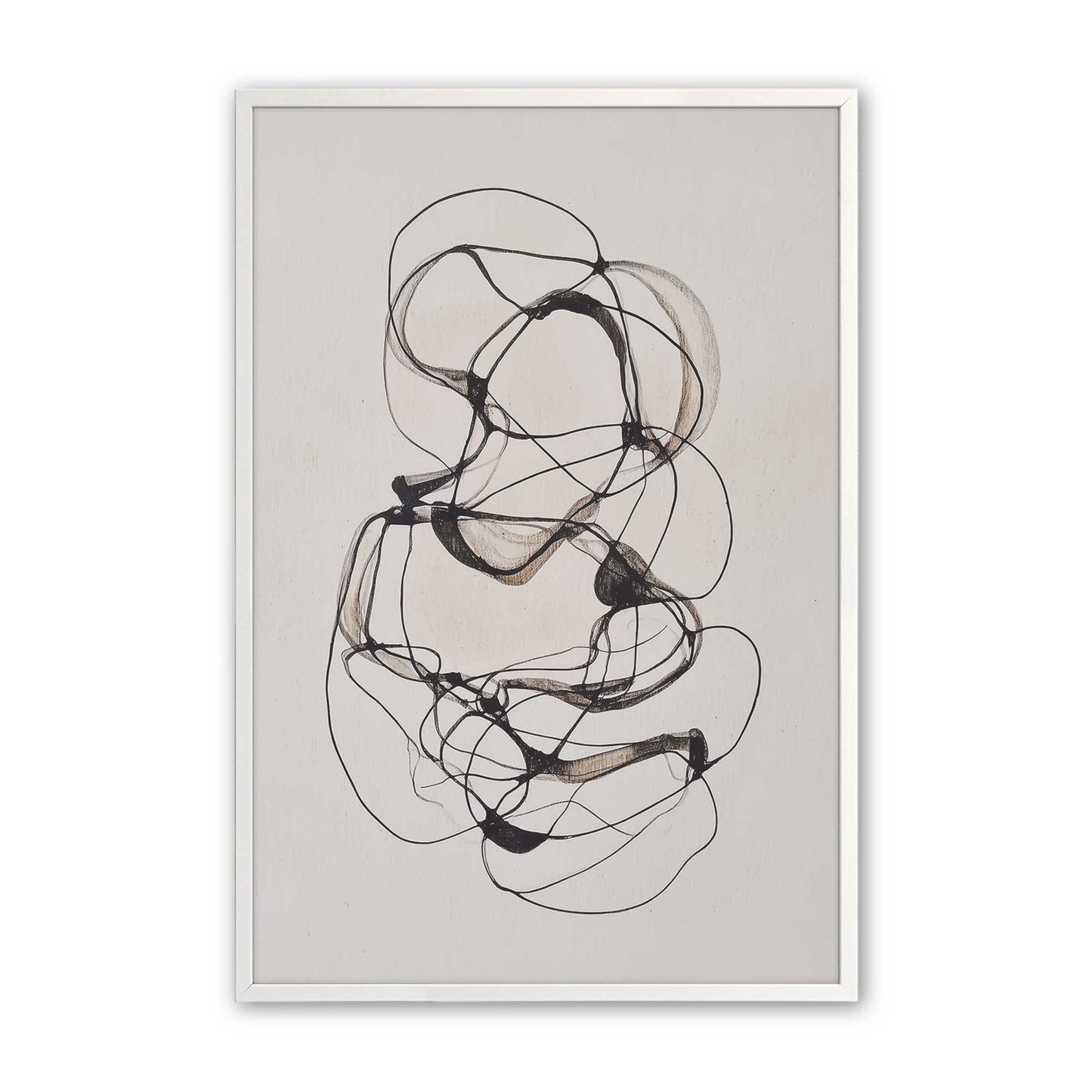 [Color:Opaque White], Picture of art in an Opaque White frame