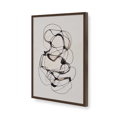 [Color:Brown], Picture of art in a Brown frame of the corner