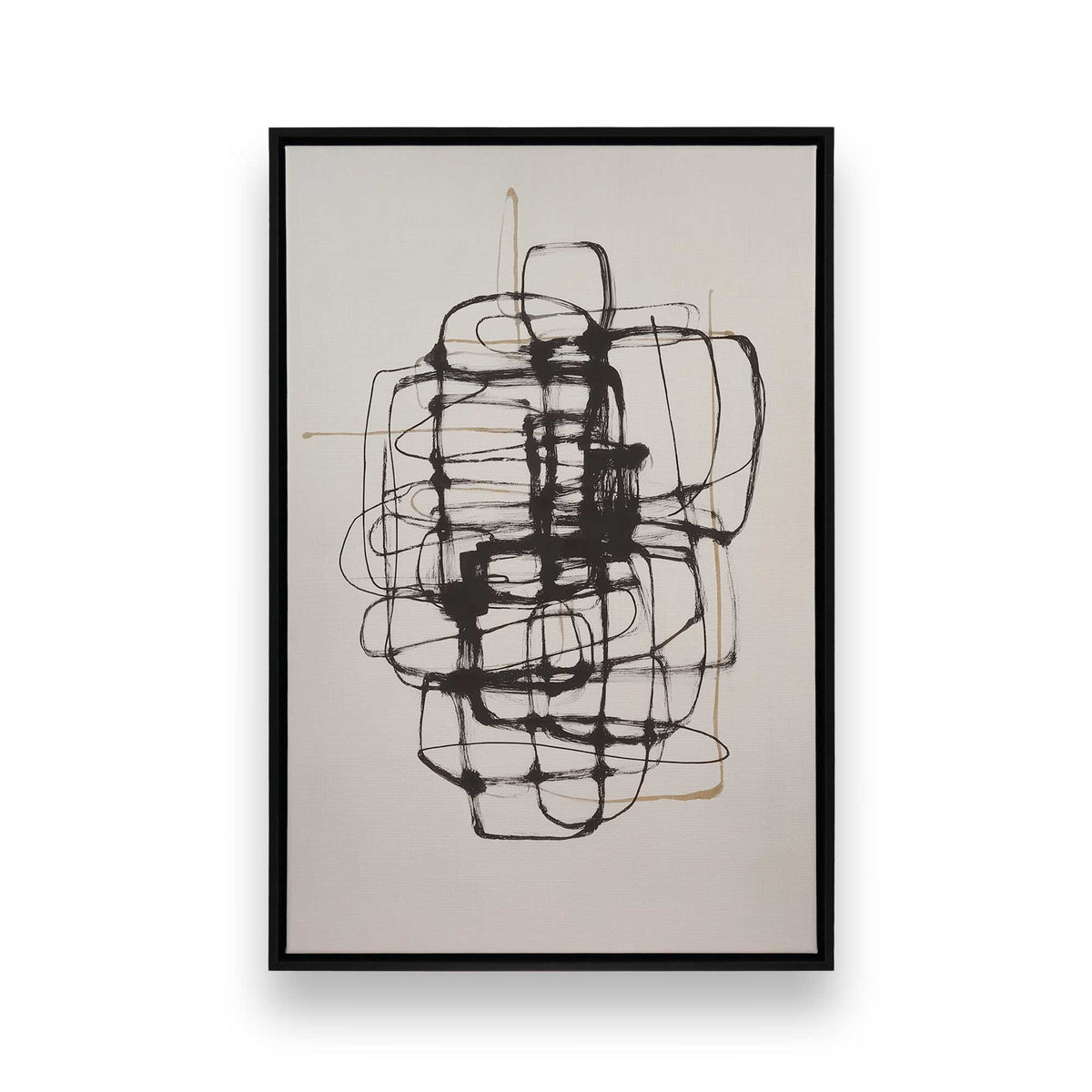 [Color:Satin Black], Picture of art in a Satin Black frame