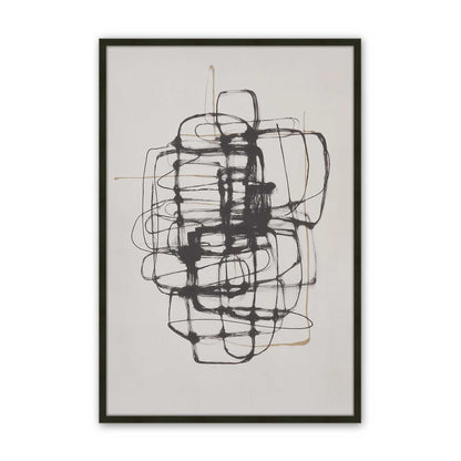[Color:Satin Black], Picture of art in a Satin Black frame