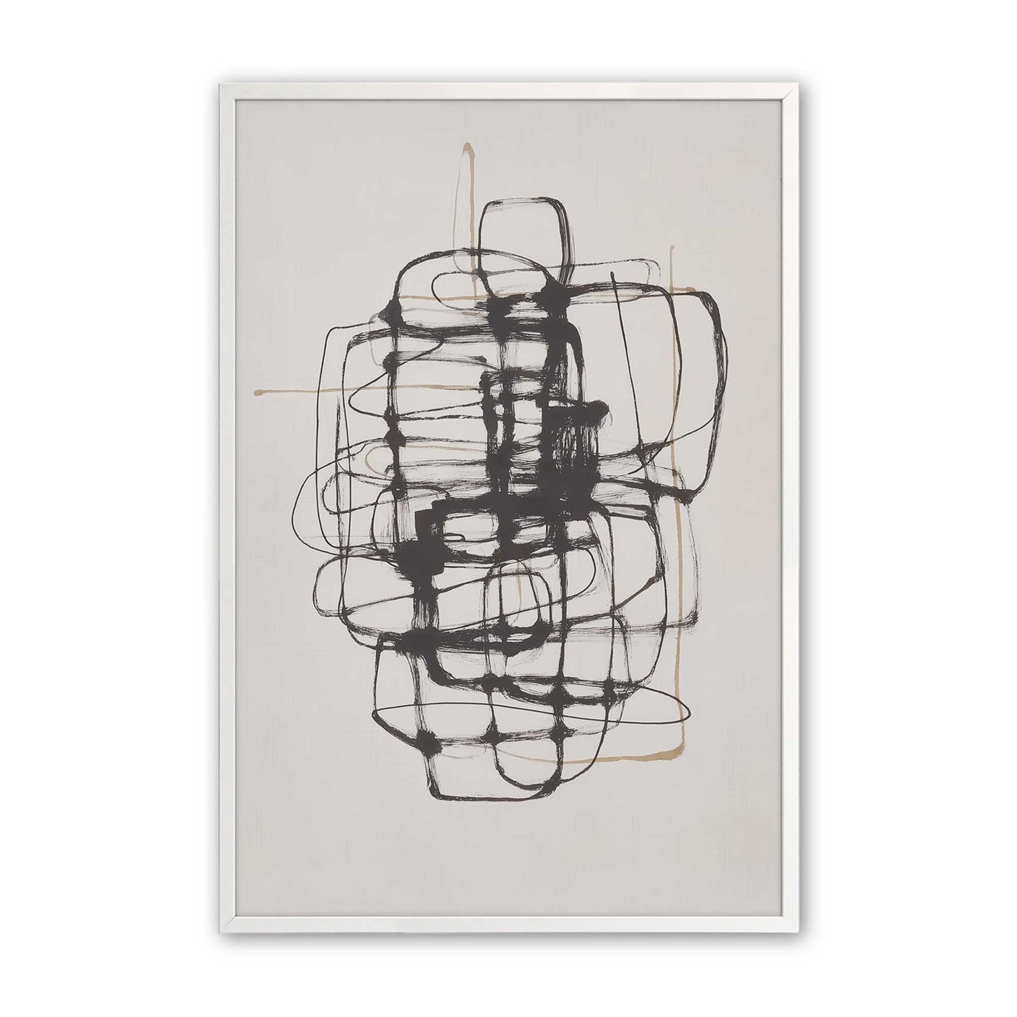 [Color:Opaque White], Picture of art in an Opaque White frame