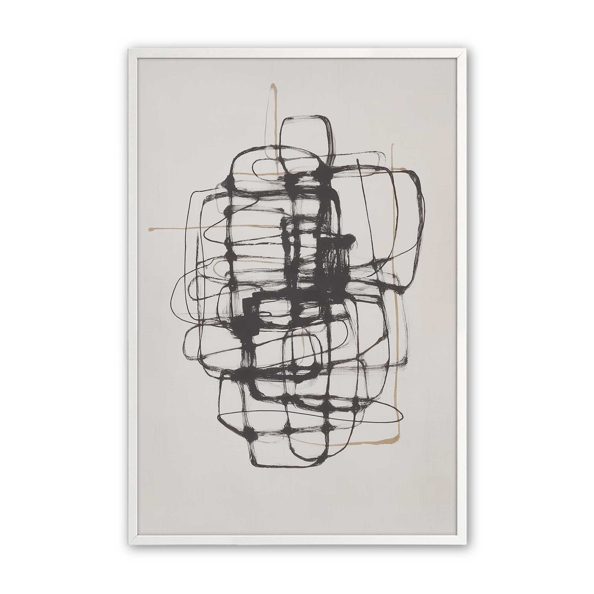[Color:Opaque White], Picture of art in an Opaque White frame