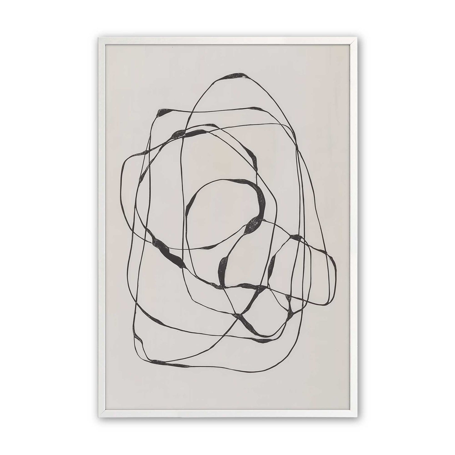 [Color:Opaque White], Picture of art in an Opaque White frame