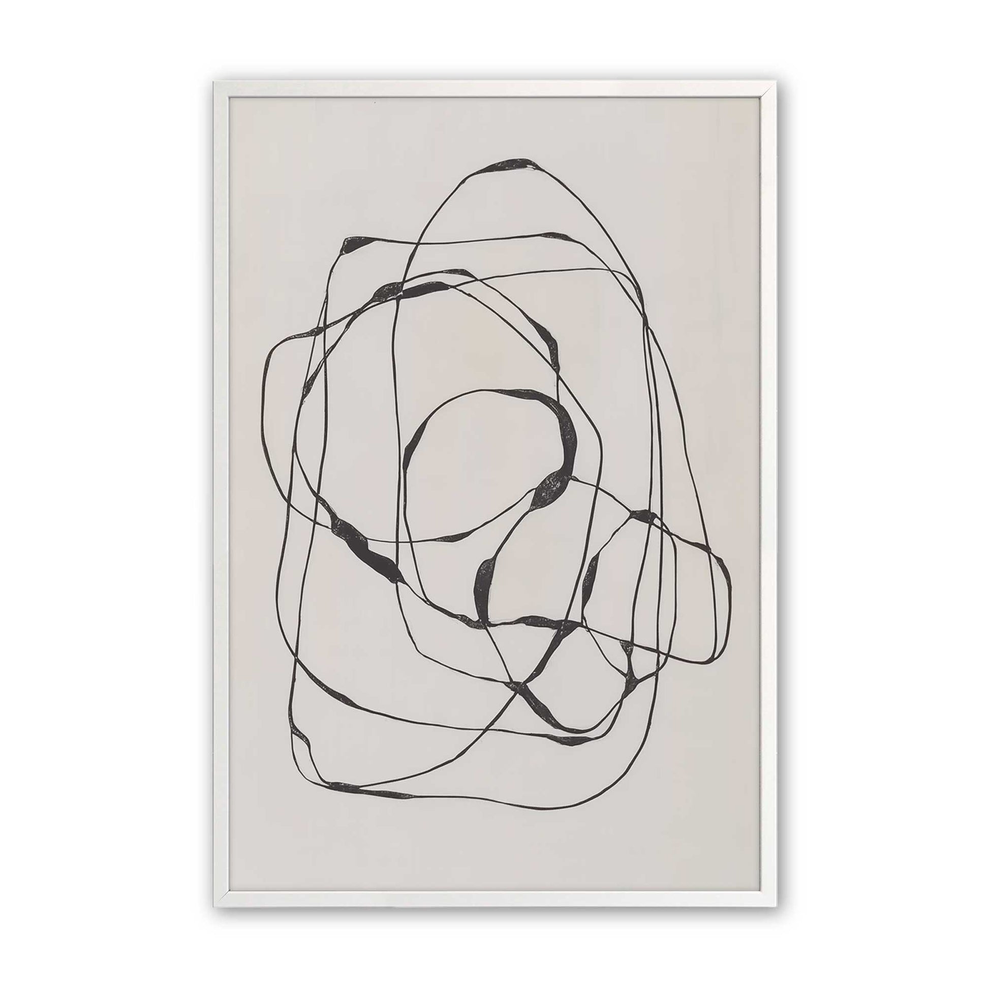 [Color:Opaque White], Picture of art in an Opaque White frame