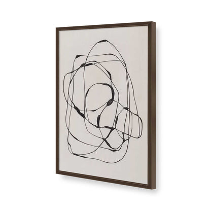 [Color:Brown], Picture of art in a Brown frame of the corner