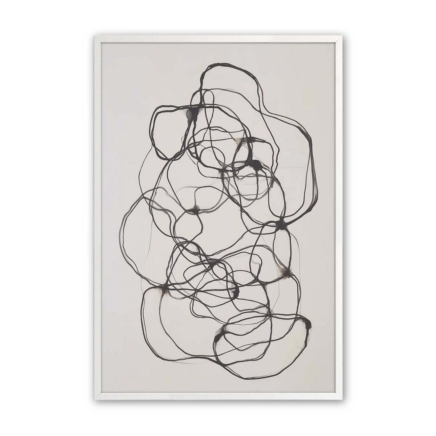 [Color:Opaque White], Picture of art in an Opaque White frame