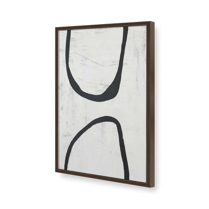 [Color:Brown], Picture of art in a Brown frame of the corner