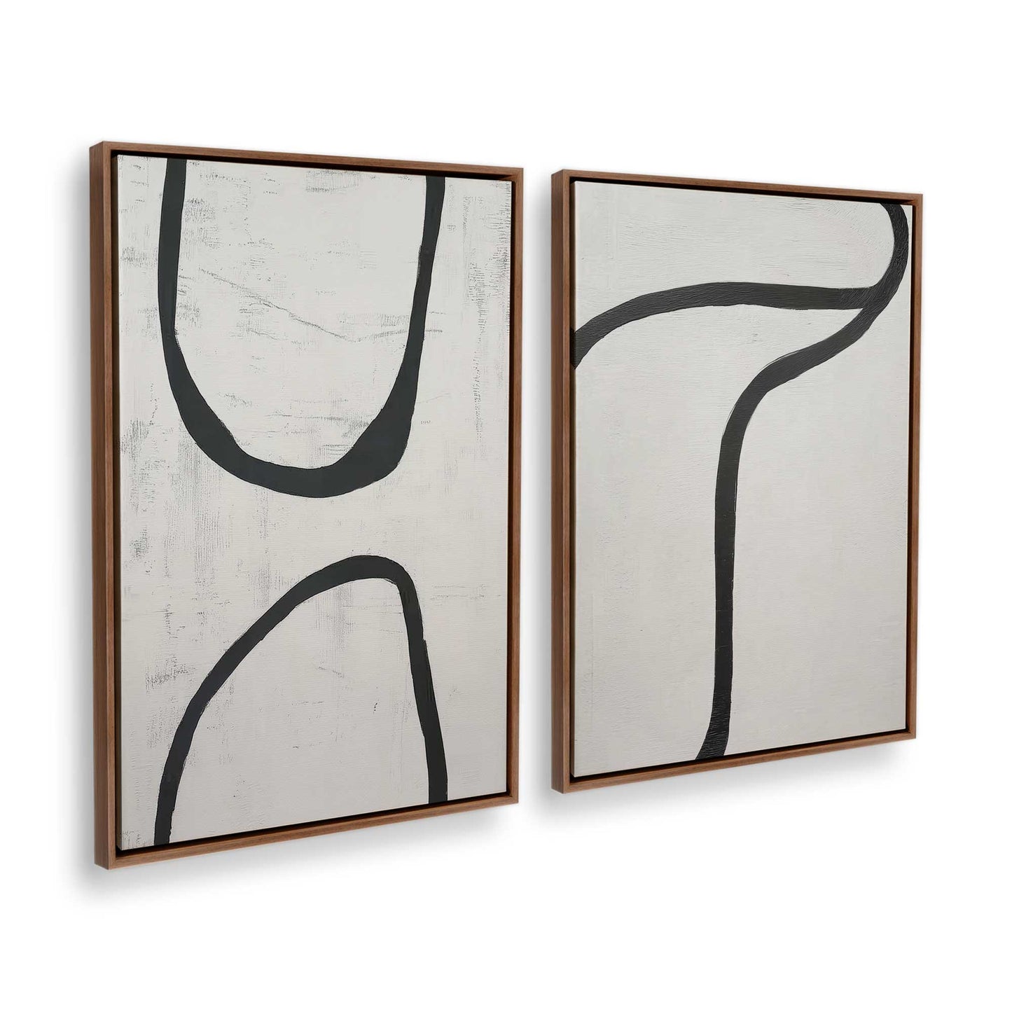 [Color:Walnut], Picture of art in a Walnut frame at an angle