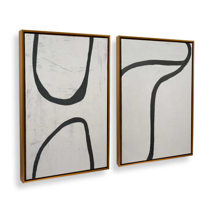 [Color:Polished Gold], Picture of art in a Polished Gold frame at an angle