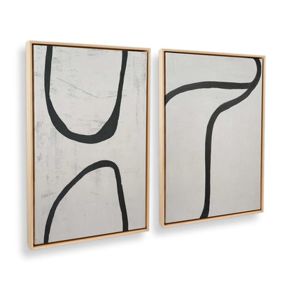 [Color:American Maple], Picture of art in a American Maple frame at an angle