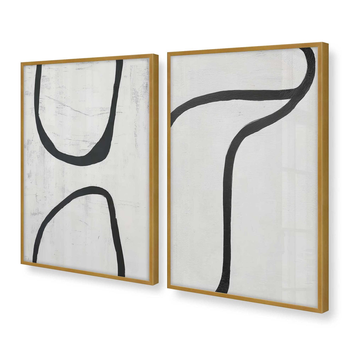 [Color:Polished Gold], Picture of art in a Polished Gold frame at an angle