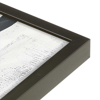 [Color:Satin Black], Picture of art in a Satin Black frame of the corner