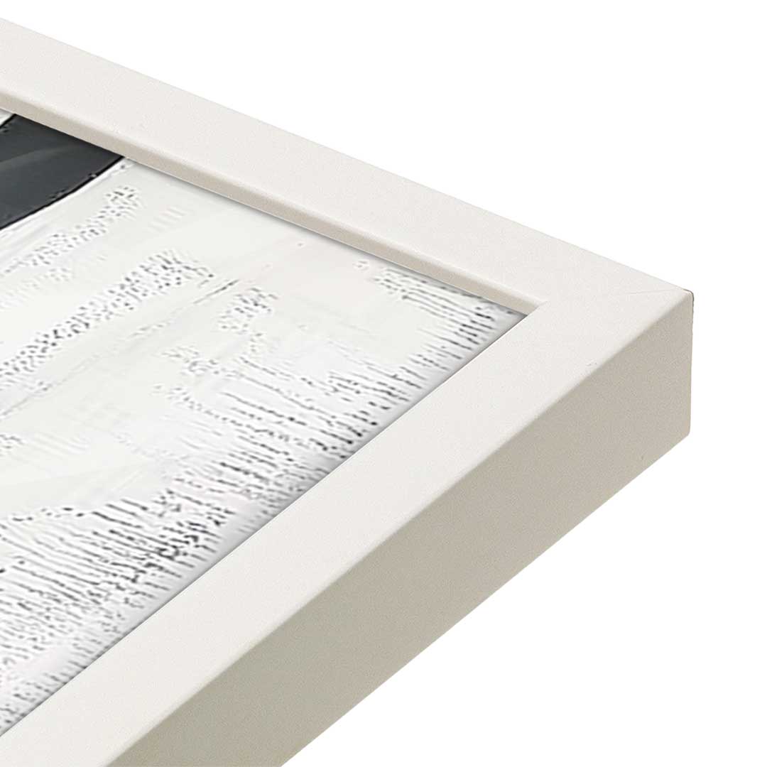 [Color:Opaque White], Picture of art in a Opaque White frame of the corner