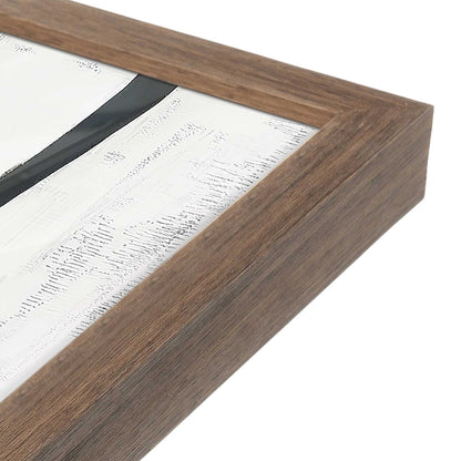 [Color:Walnut], Picture of art in a Walnut frame of the corner