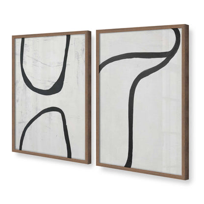 [Color:Walnut], Picture of art in a Walnut frame at an angle