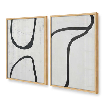 [Color:American Maple], Picture of art in a American Maple frame at an angle