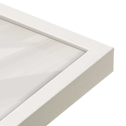 [Color:Opaque White], Picture of art in a Opaque White frame of the corner