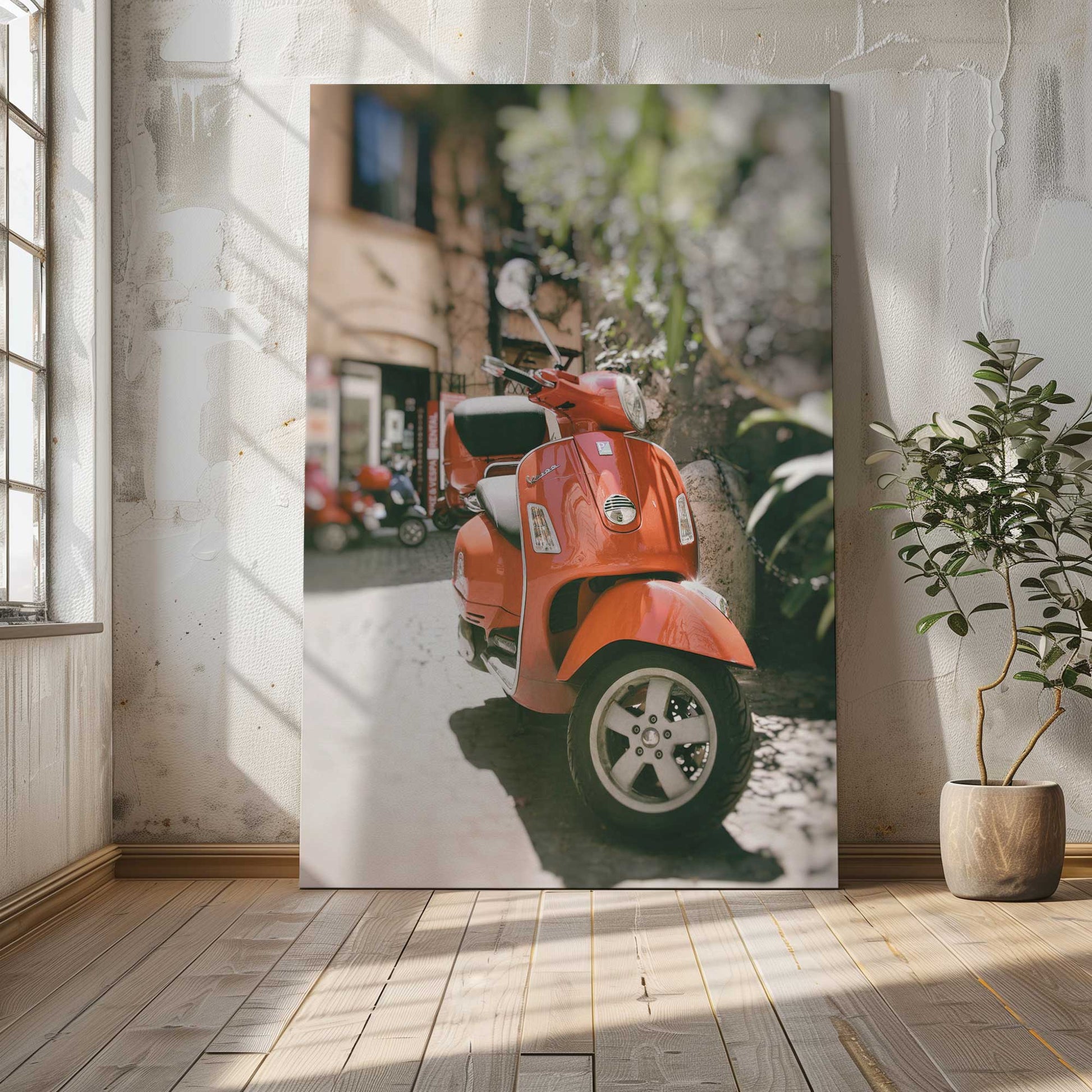 [Color:Stretched Canvas], Picture of art in a room