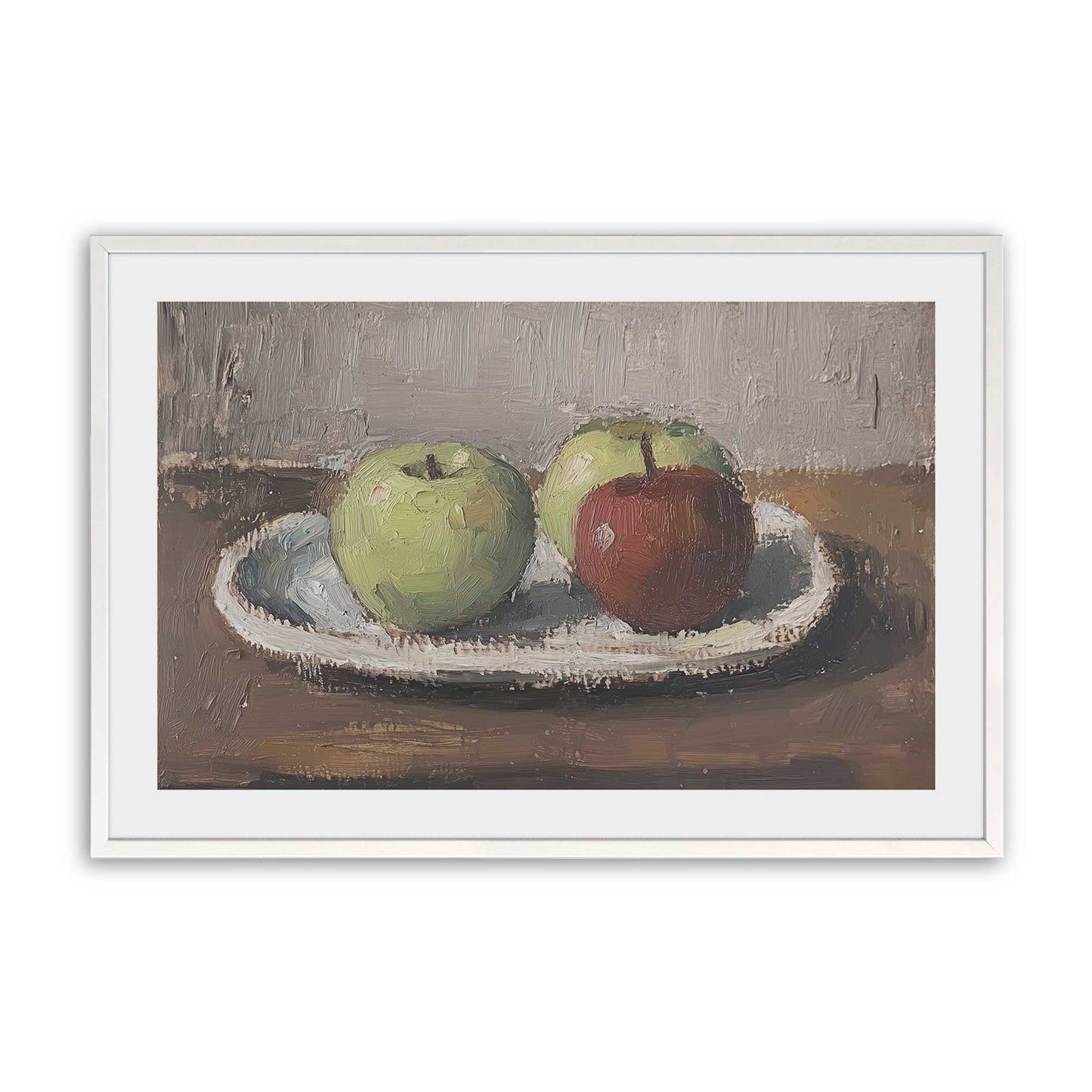 [Color:Opaque White], Picture of art in a Opaque White frame