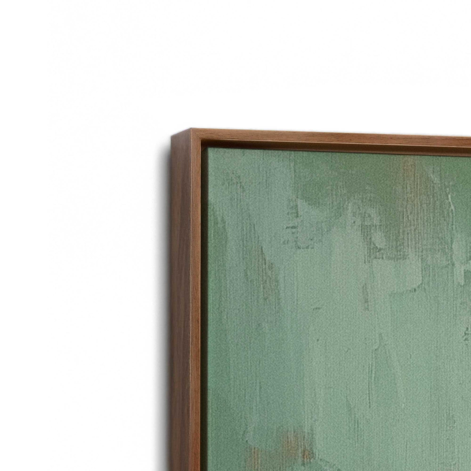 [Color:Walnut], Picture of art in a Walnut frame at an angle