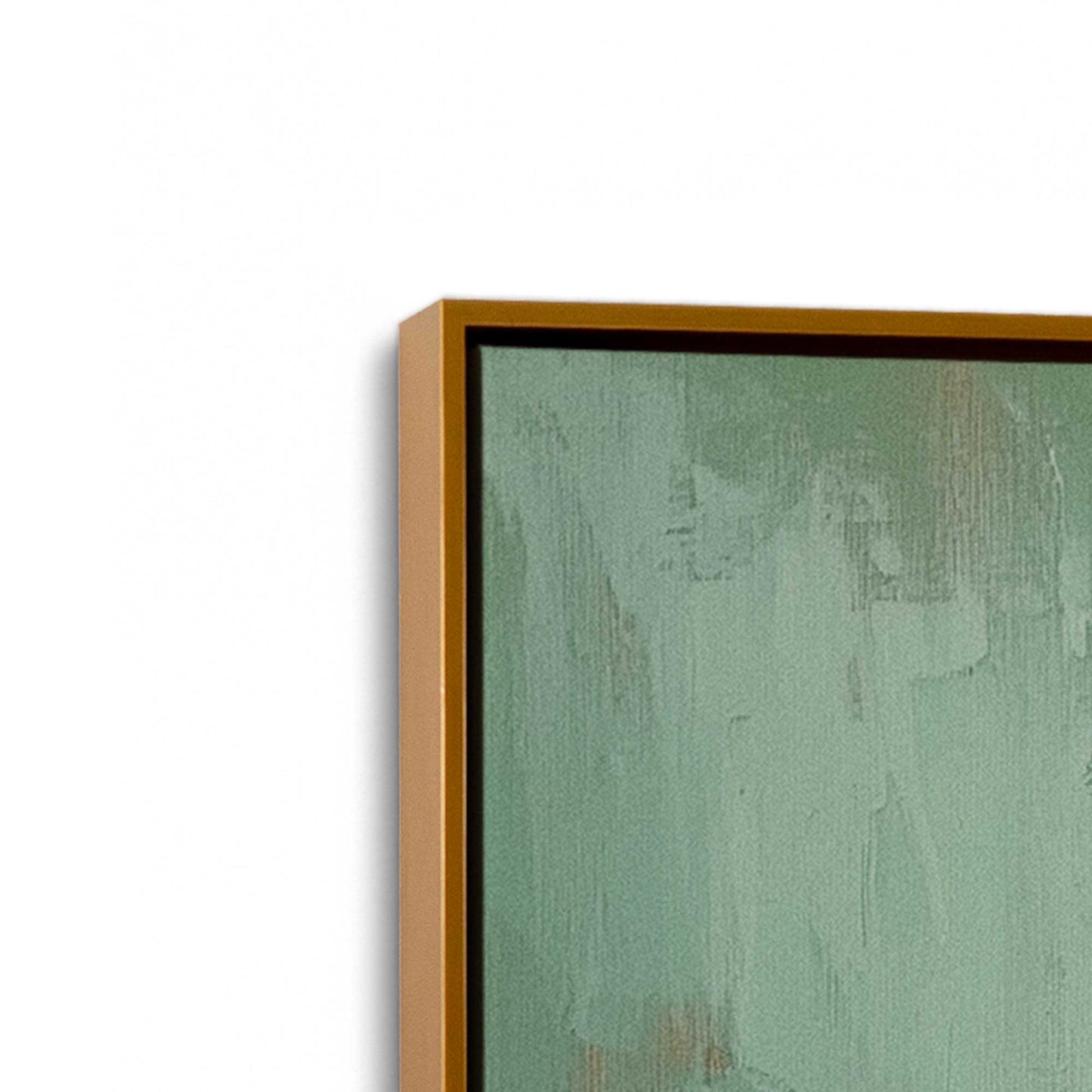 [Color:Polished Gold], Picture of art in a Polished Gold frame at an angle
