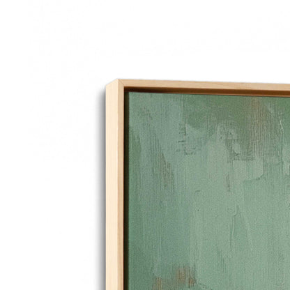 [Color:American Maple], Picture of art in a American Maple frame at an angle