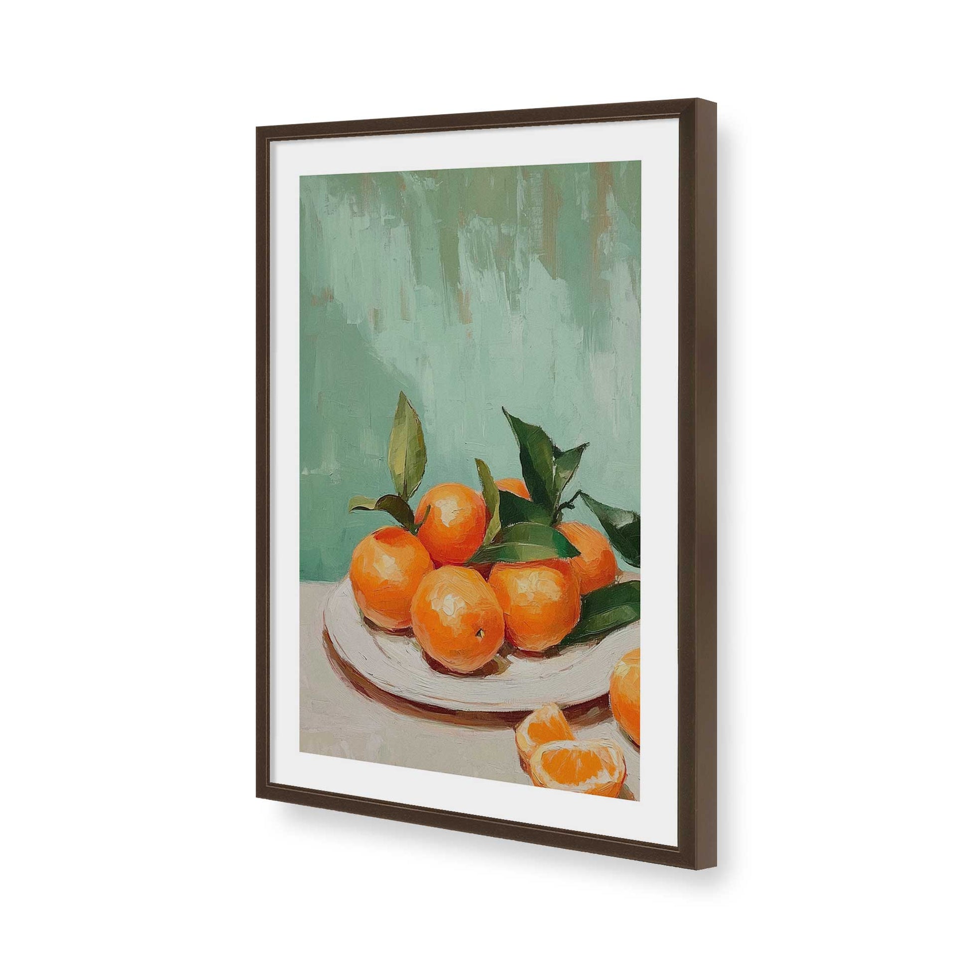 [Color:Belvinder Brown], Picture of art in a Belvinder Brown frame of the corner