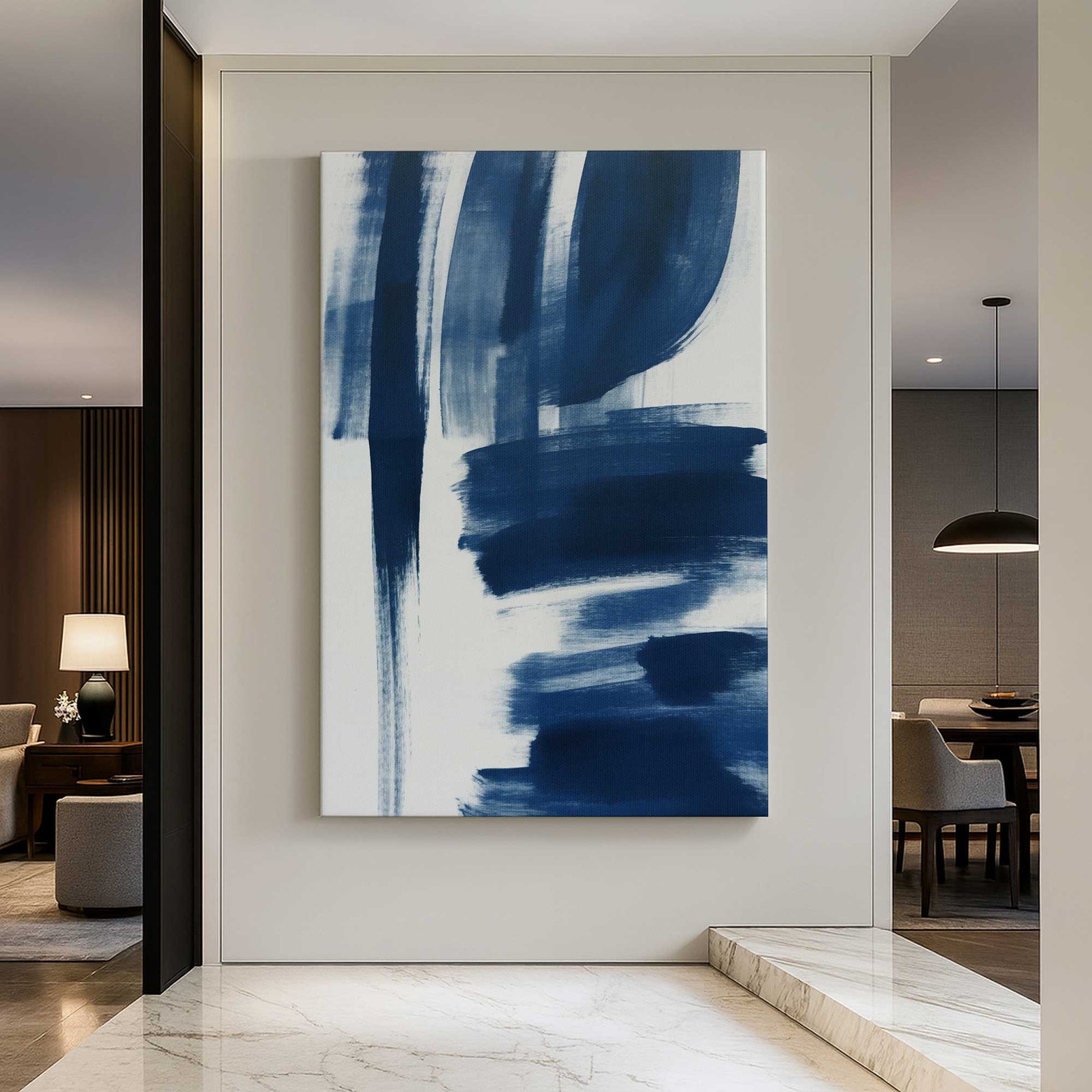 [Color:Stretched Canvas], Picture of art in a room