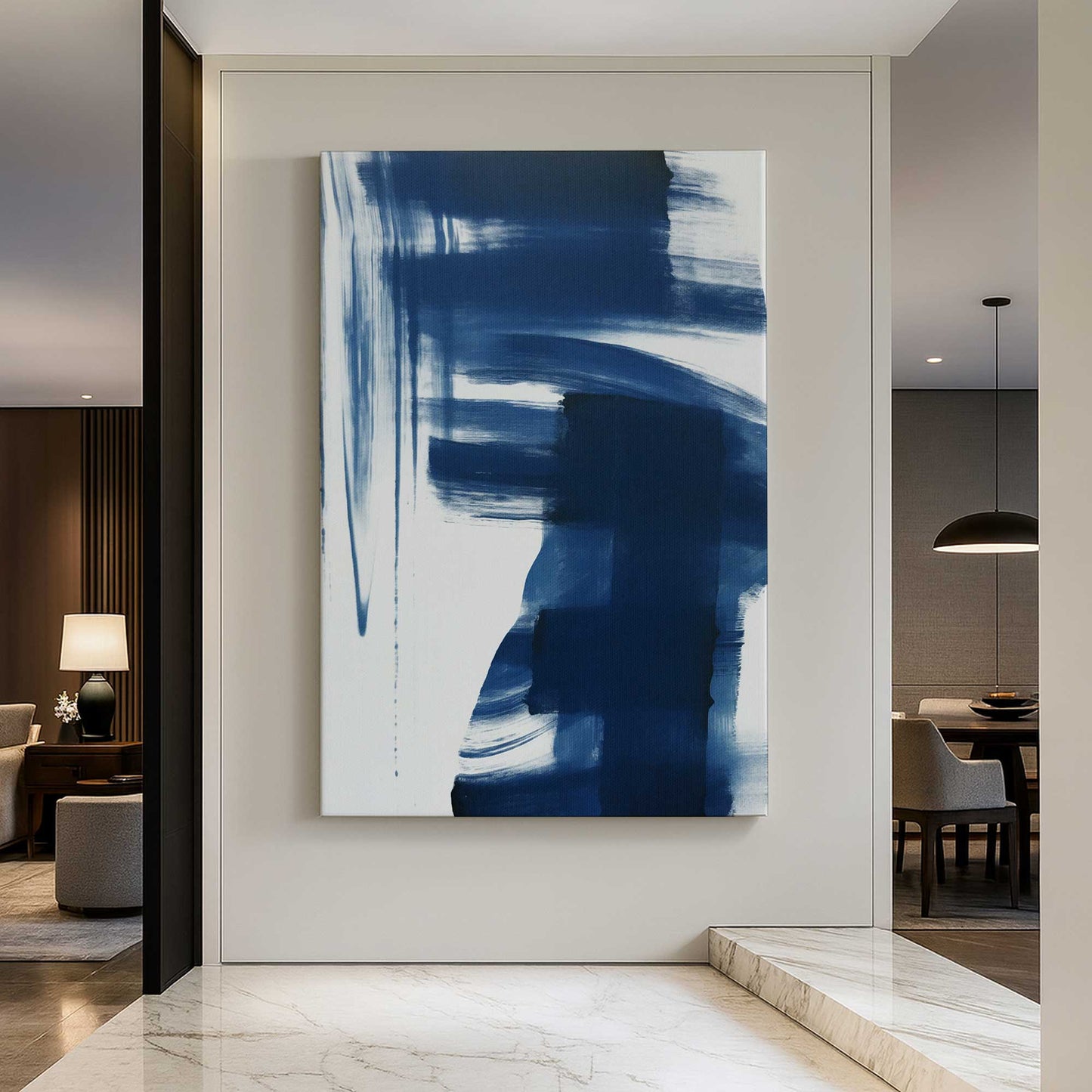 [Color:Stretched Canvas], Picture of art in a room