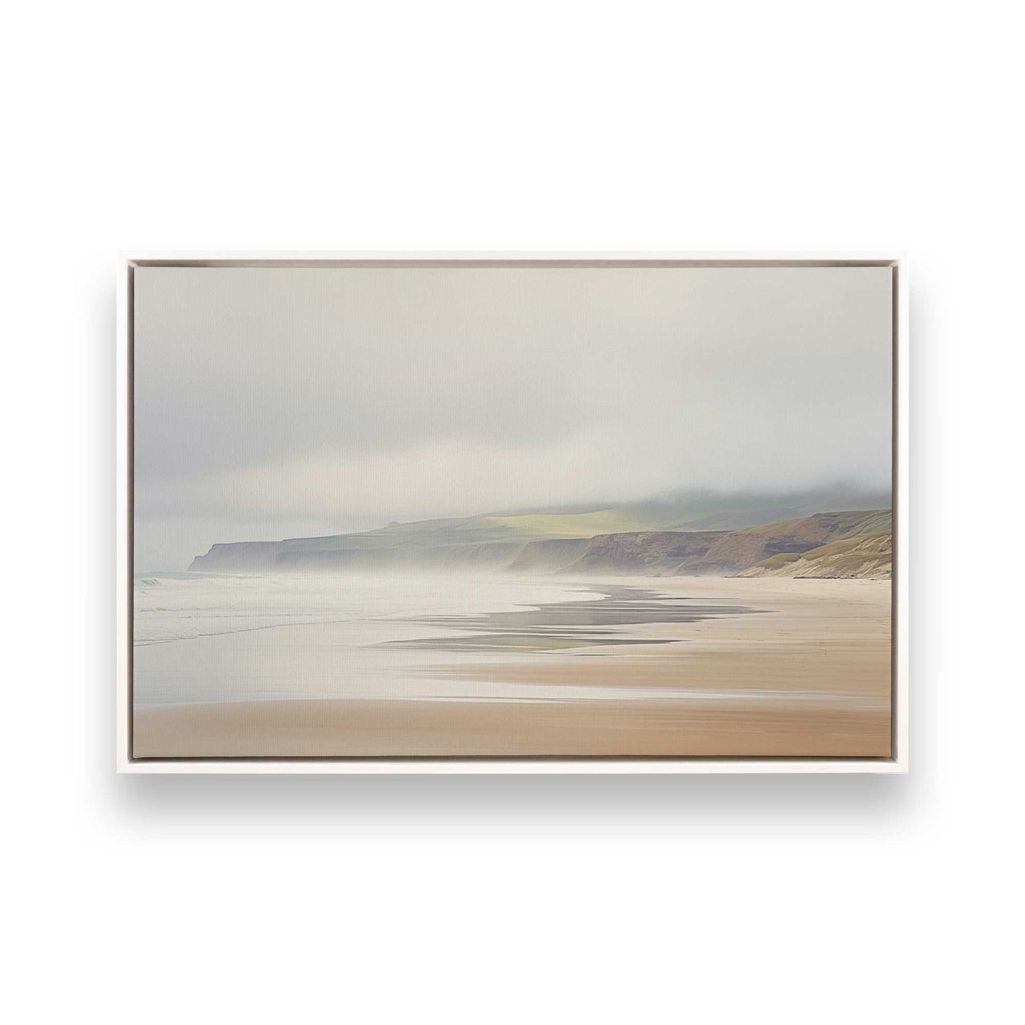 [Color:Opaque White], Picture of art in a White frame