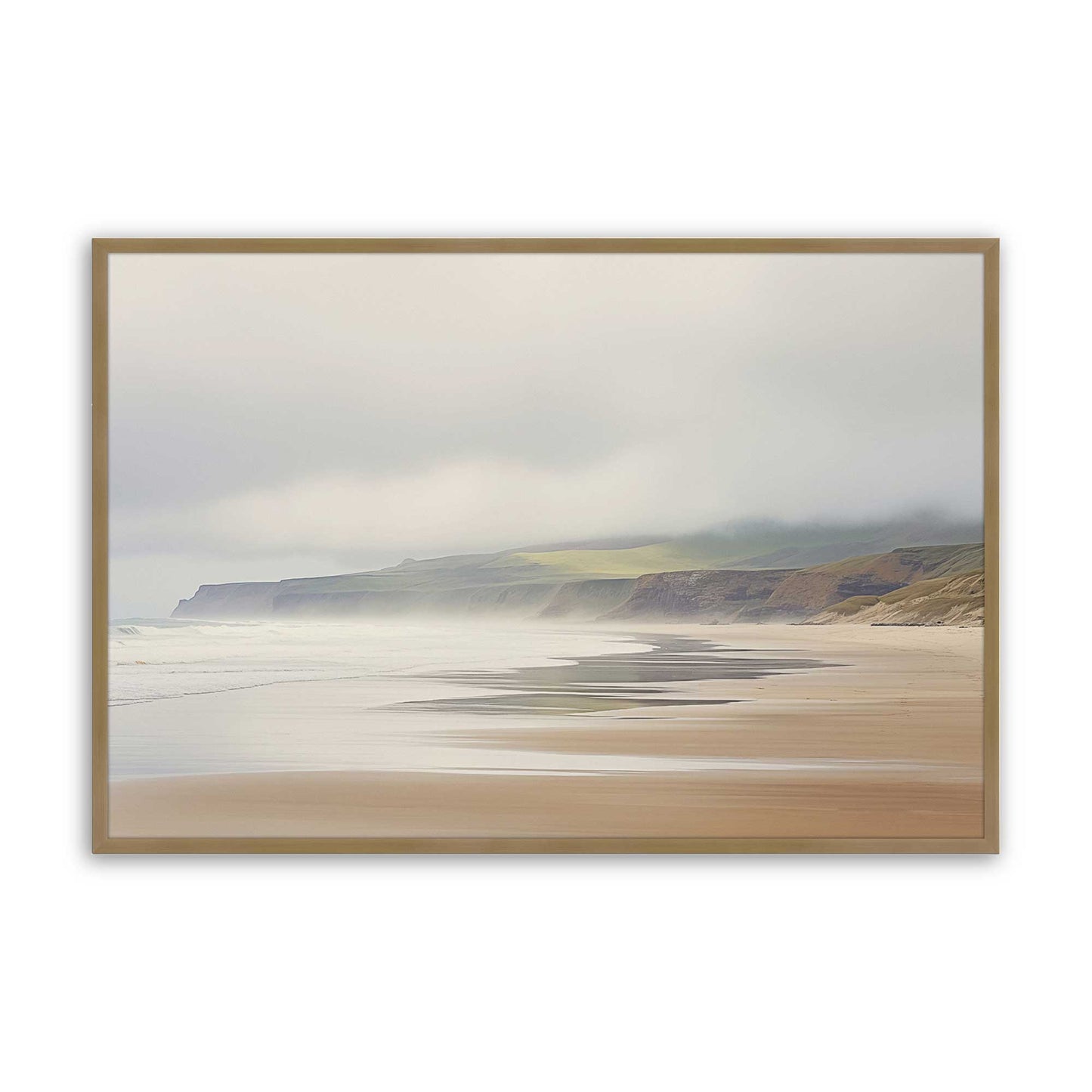 [Color:Brushed Gold], Picture of art in a Brushed Gold frame
